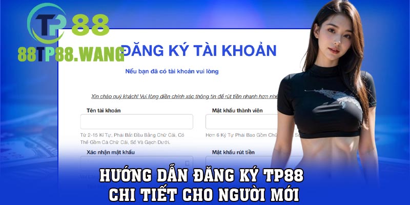 Hướng dẫn đăng ký TP88 chi tiết cho người mới