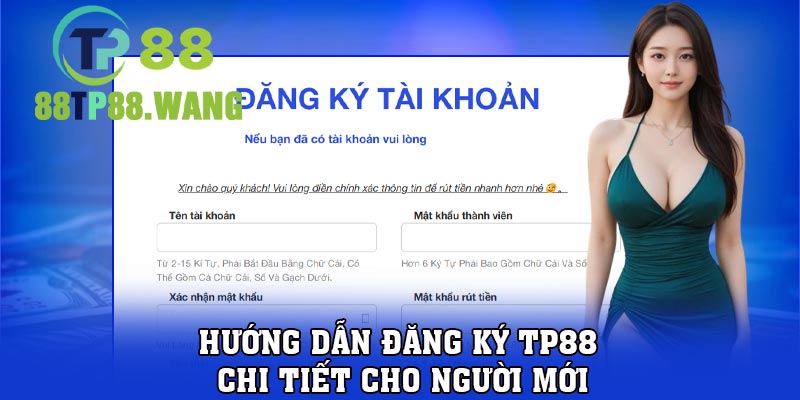 Hướng dẫn đăng ký TP88 chi tiết cho người mới